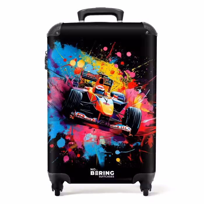 Koffer - Formel-1-Auto mit Graffiti